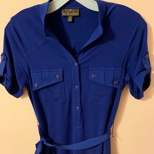Royal blue Fenn Wright Manson tie waist dress